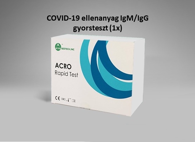 COVID-19 IgM/IgG ellenanyag gyorsteszt (1x) Acro